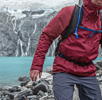 Patagonia Torrentshell 3L Jacket demonstrating packable clothing for travel, an essential for nomads