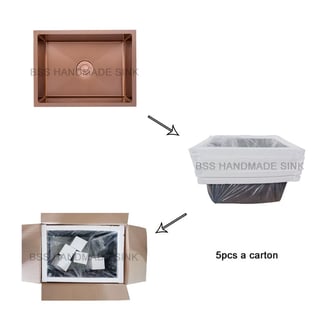 standard packing for handmade kitchen sink
