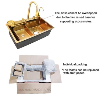 individual packing for handmade sink