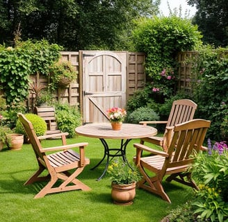 wooden garden furniture