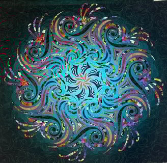 Supernova Spiral wall hanging