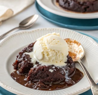 brownie dessert on a plate