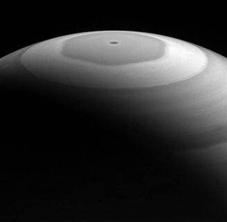 The weird hexagonal storm on Saturn that has bewildered scientists on Earth.