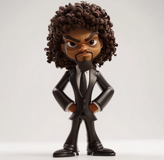 Uncle Slim in black suit standing