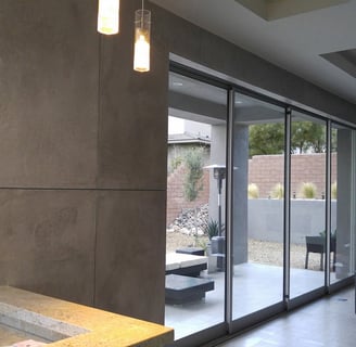 Cement finish - Portola upgrade with routing metals installed