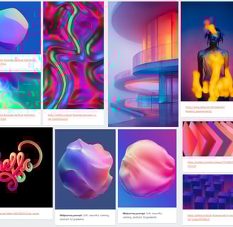 a bunch of different colored images of different colors
