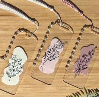 acrylic bookmarks