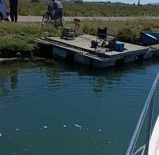 A perfect fishing spot disrupted