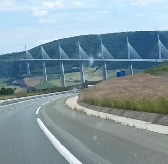 Nearly home.... the bridge at Millau