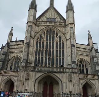 Entrance to Winchester Cathedral, England