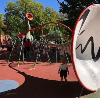 A play park with a musical theme , Montpellier.