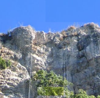 The cliffs higher up our valley.