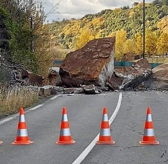 Road ahead blocked. 