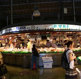 The Boqueras Market; Las Ramblas, Barcelona