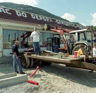 Farmers protest, Macdonalds, Millau