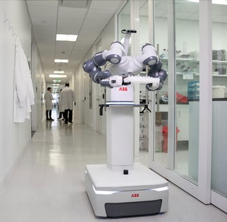 abb mobile robot in hospital