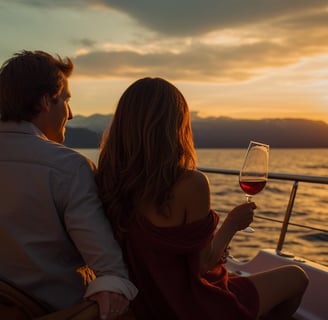 Wine Cruises at sunset