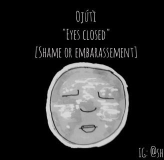 a black and white drawing of a face its eyes closed