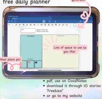 free daily planner GoodNotes