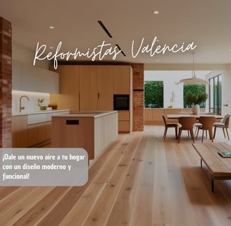 Equipo profesional de Reformistas Valencia trabajando en una reforma integral, ejemplo de empresas de reformas en Valencia de