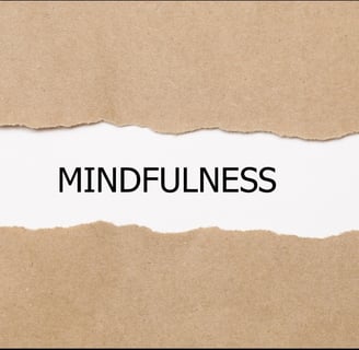 text reading "mindfulness"