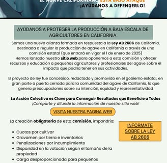 California Agave Alliance Newsletter Spanish Version