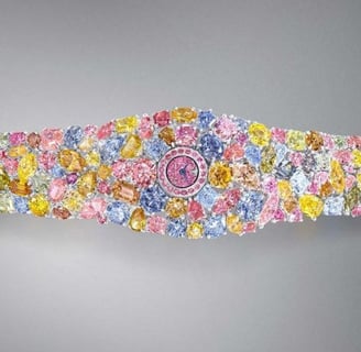 Graff Diamonds Hallucination watch – the world’s most expensive watch at $55 million featuring over 