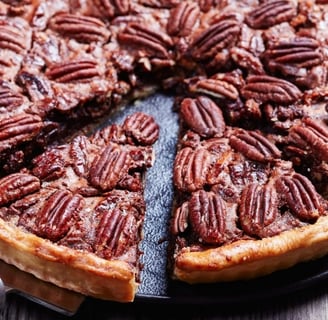 Vegan Dark Chocolate Pecan Pie