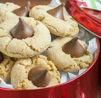 Vegan Peanut Butter Blossoms