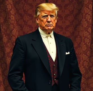 ai painting of donald trump