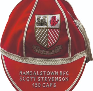 Randalstown Rugby 150 caps Honours Cap