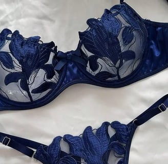 lingerie azul