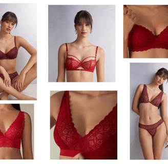 sutiã vermelho