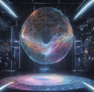 a large sphere ball with a large sphere in the middle