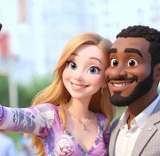 taking a selfie to create 3D cartoon characters