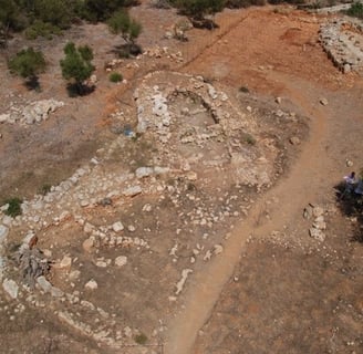 imagen aerea de els clossos de can Gaya