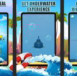 Submarine Underwater Game for tablet