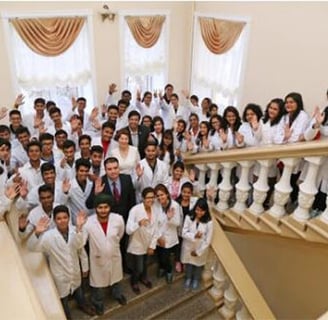 Sarvoham Education team with successful MBBS students