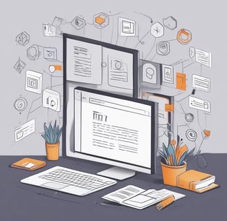 A man in a business suit stands confidently holding a leather briefcase. The background features a modern architectural wall with curved lines. The man has a neatly groomed beard and styled hair, wearing a dark blue suit with a matching tie and a striped shirt.