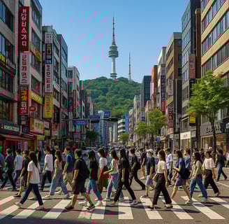 Seoul busy