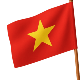 Red flag with a yellow star symbolizing unity and national pride
