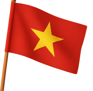 Red flag with a yellow star symbolizing unity and national pride