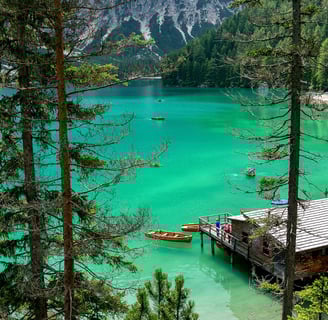 a boat dock with a boat on the water