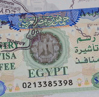 Información sobre el (Visado) para Entrar en Egipto