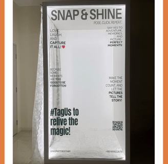magazine photo booth