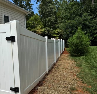 White Vinyl Privacy Fence