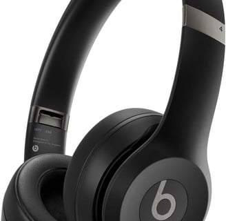 a pair of headphones with a black headphones