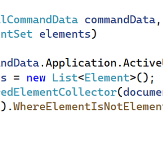 Element collection based on active view