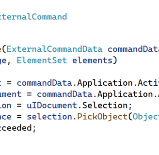 Element selection code
