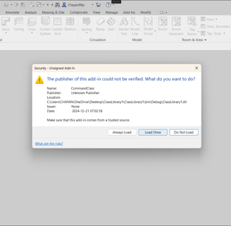 Snap to describe how to load the Revit tool